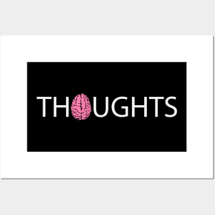 Thoughts  having thoughts design Posters and Art